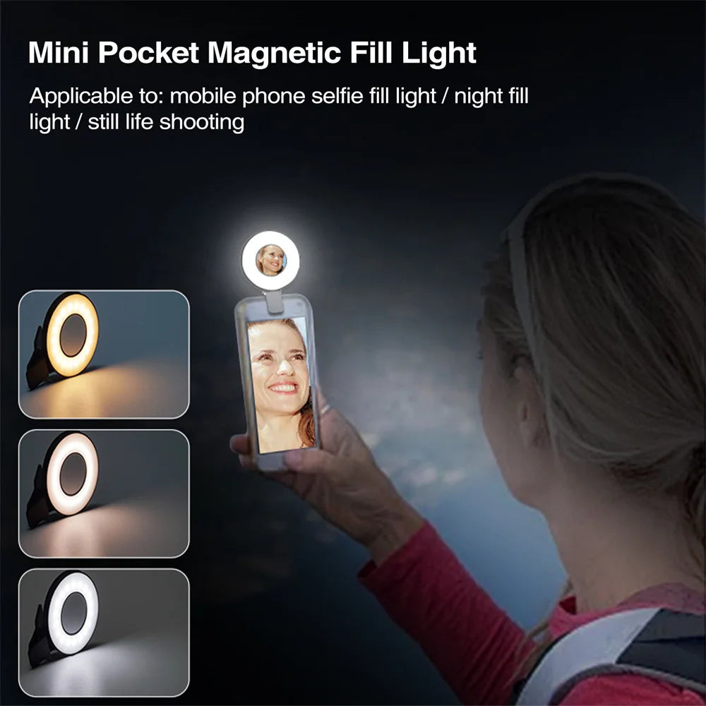 Clip-On Magnetic Selfie Light